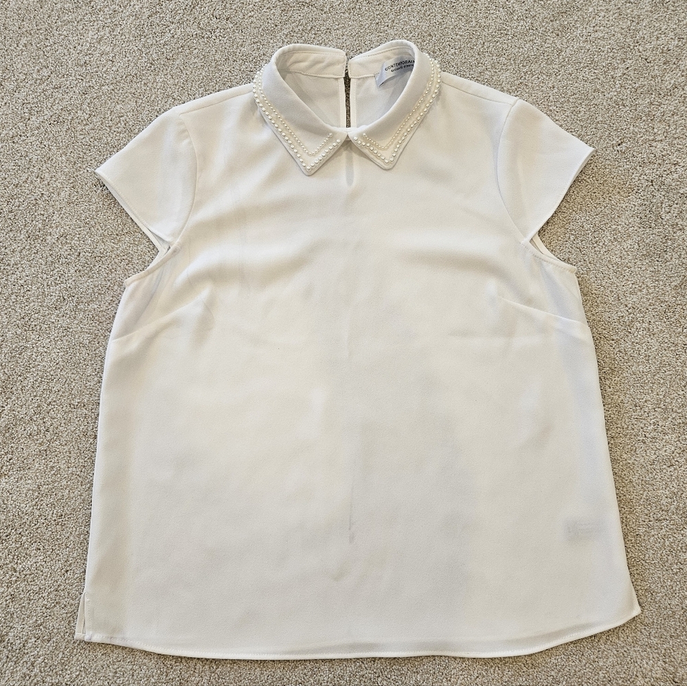 EUC White Contemporaine Blouse